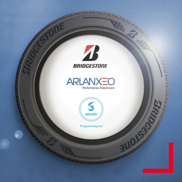 Arlanxeo logo in tire